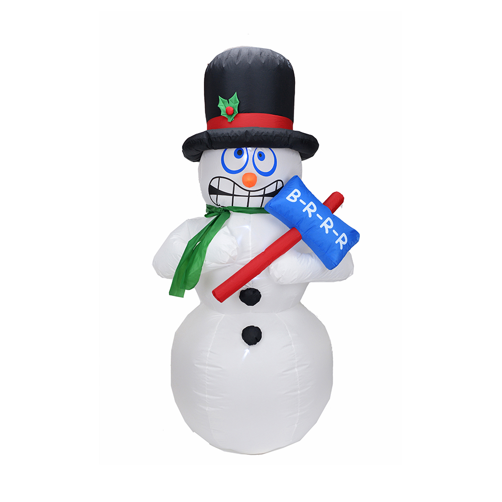 180cm Christmas inflatable shivering snowman (led lights)