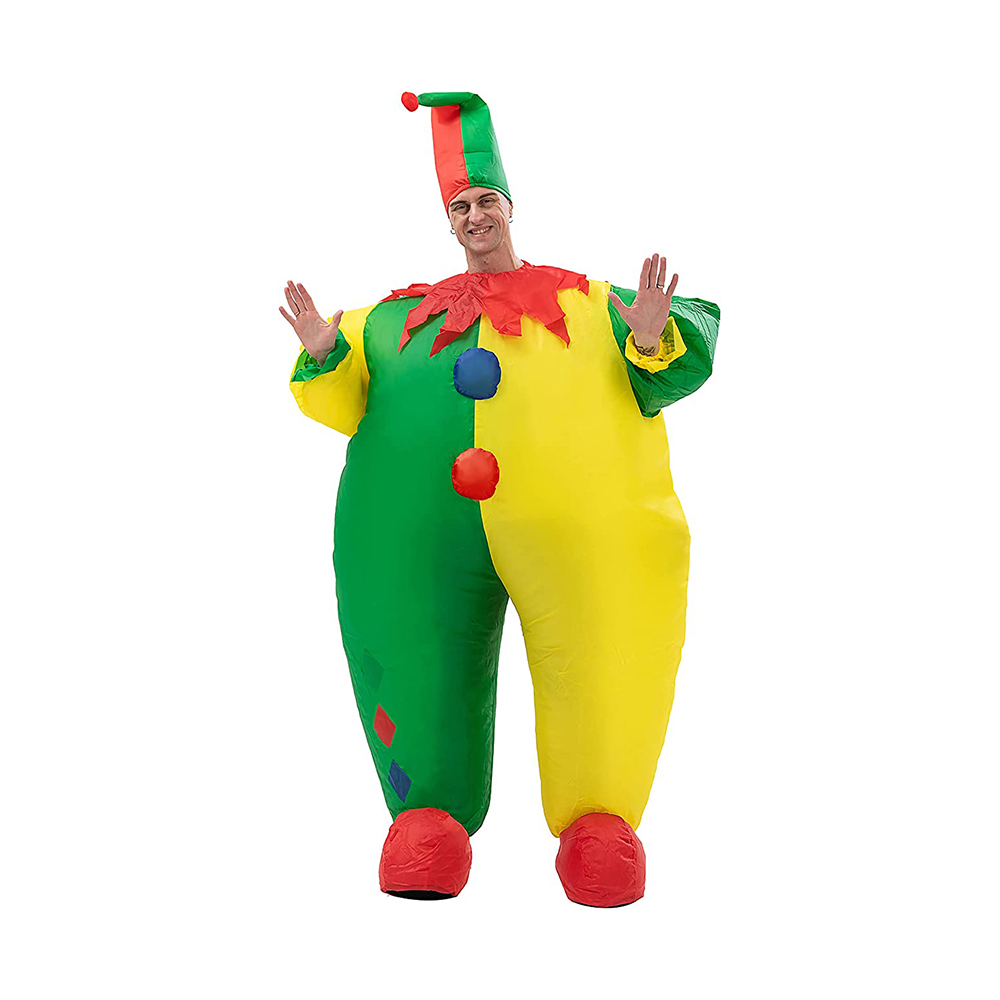 Inflatable costume clown blow up funny joker costumes (adult size)