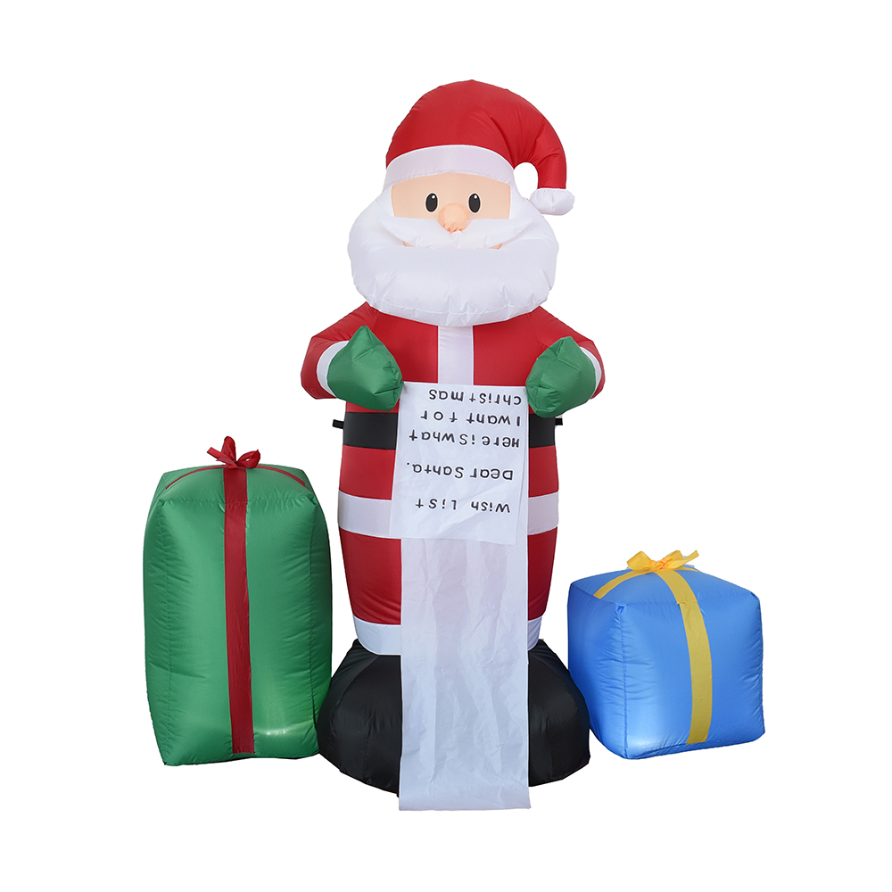 180CM Christmas inflatable waving santa claus outdoor decoration（built-in led）