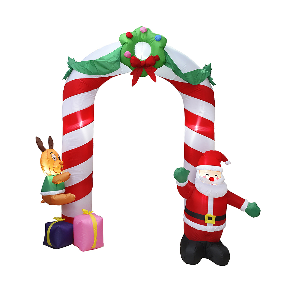 240cm Christmas inflatable arch outdoor decoration （led lights） 